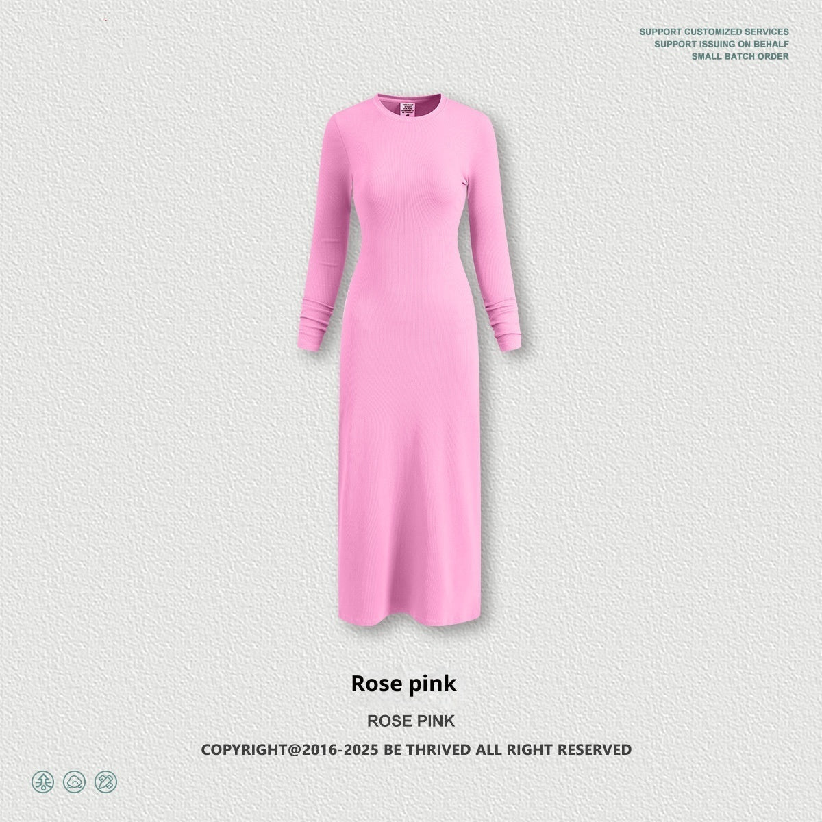 Hem detail showing quality stitching and dress length