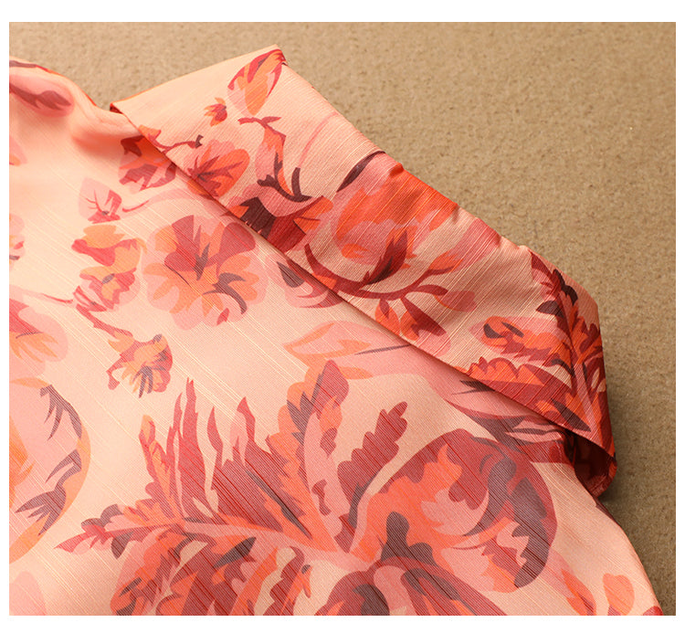 Front view highlighting the modest round neckline and structured bodice