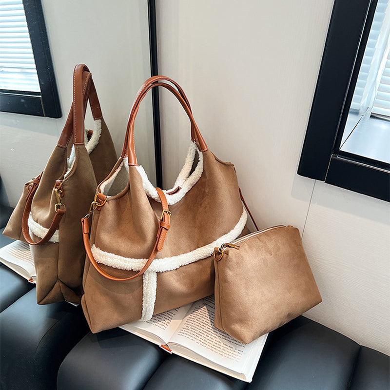 Close-up of soft suede texture and rich color detail