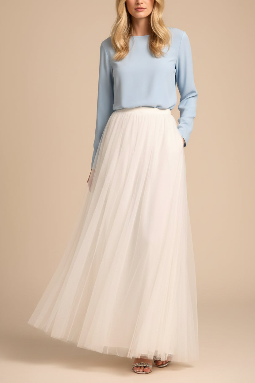 Maxi Long Skirt -Naella - modest fashion product photo 3
