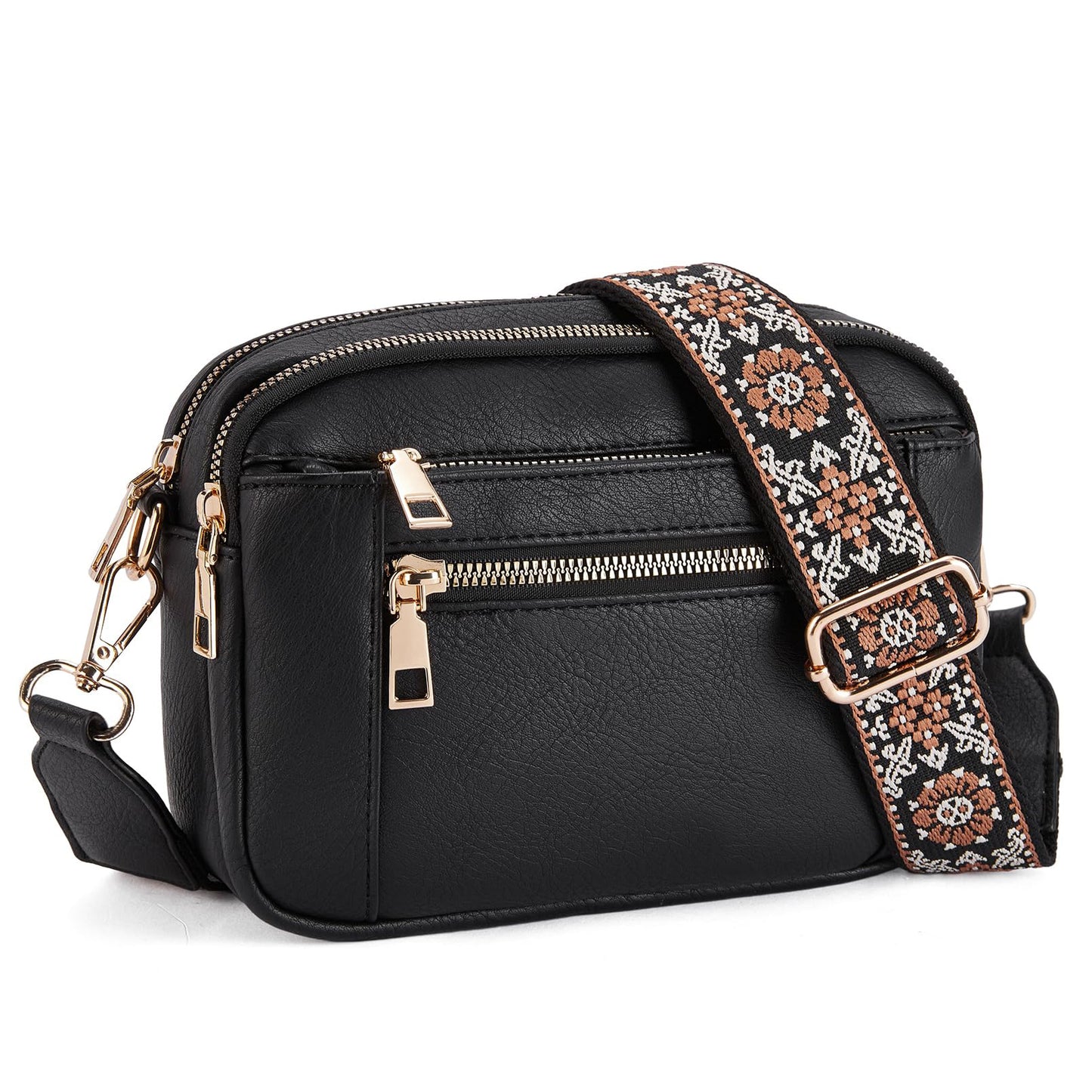 Angled view displaying overall shape and how bag sits on body