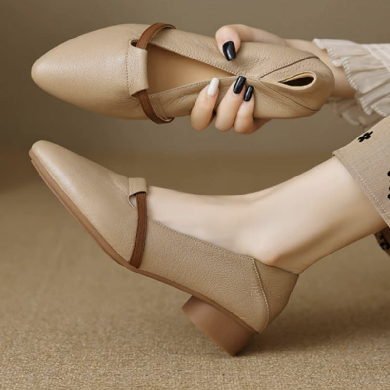 Close-up of soft suede texture and stitching detail on shoe upper