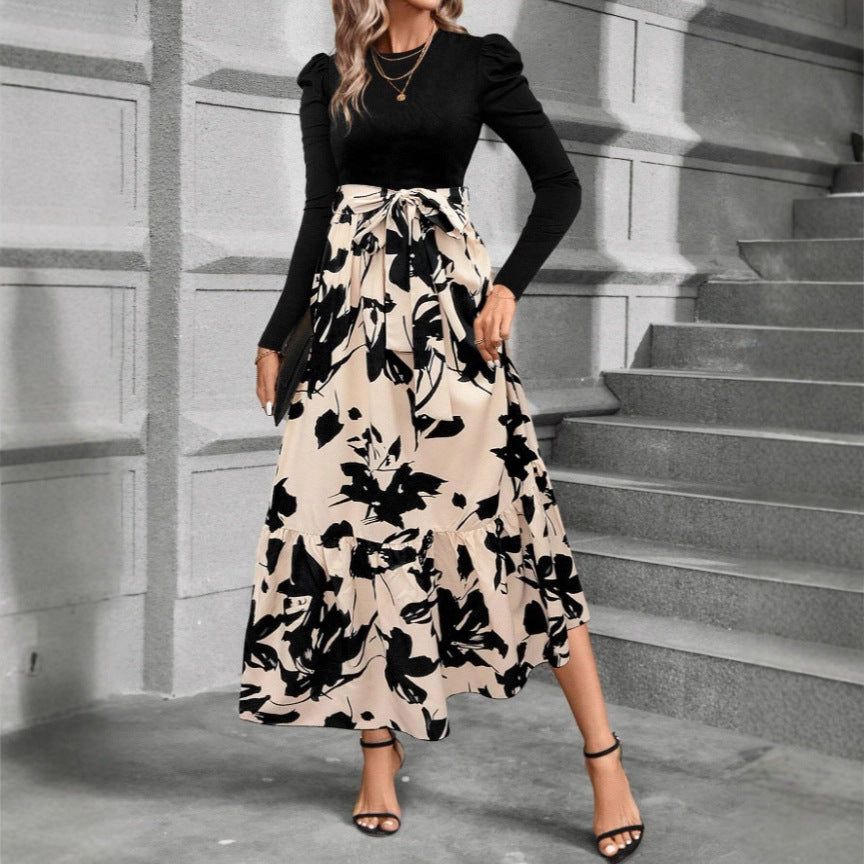 Back view of dress showing relaxed silhouette and hem detail