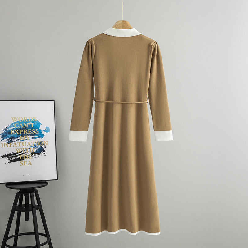 Sleeve detail highlighting knit quality and long modest coverage