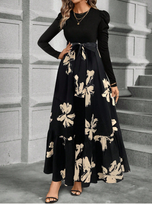 Sleeve detail showing three-quarter length and fabric texture